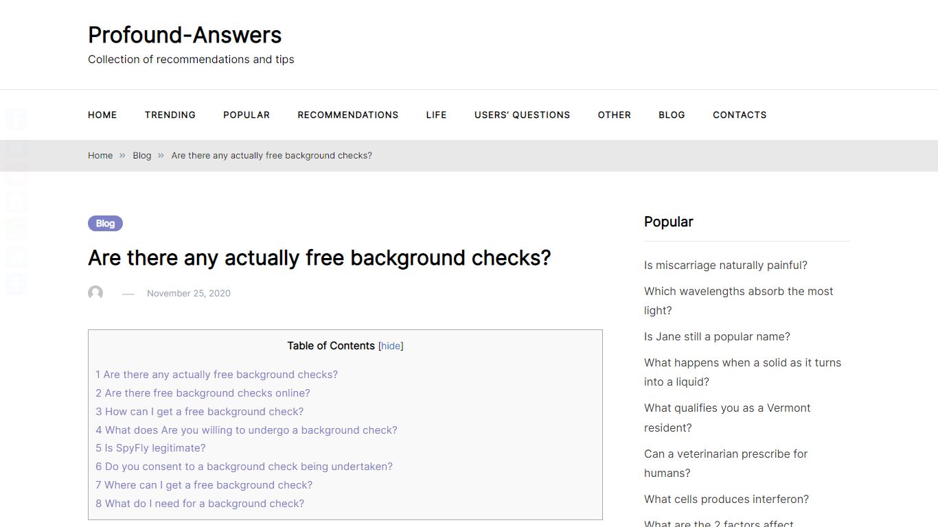 Are there any actually free background checks? – Profound-Answers